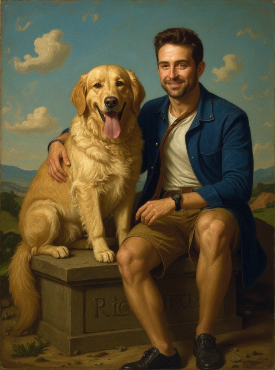👑Magic Portrait pet + owner👑